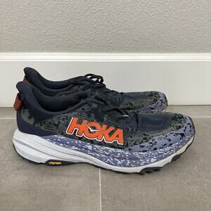 Hoka One One Speedgoat 5 Womens 12B Blue Trail Running Hiking Outdoor Shoes